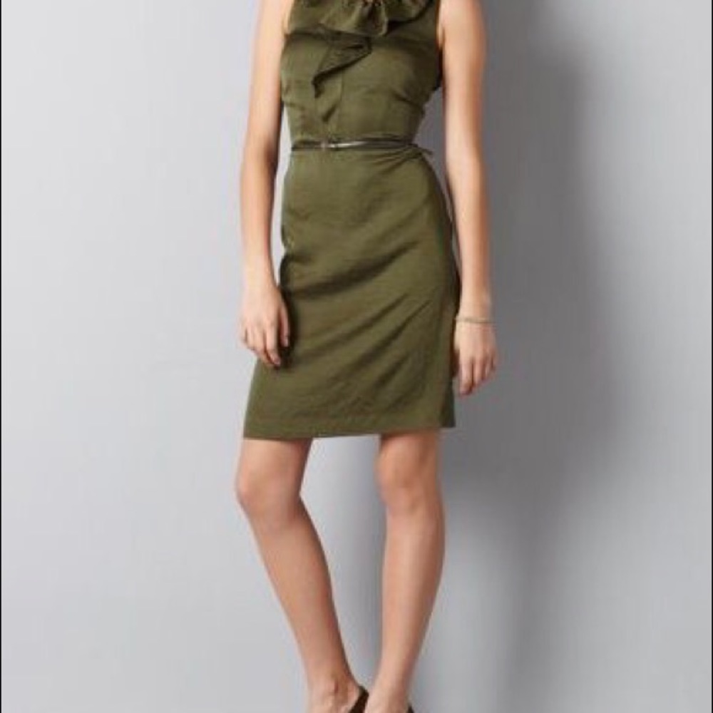 LOFT Green Career Dress